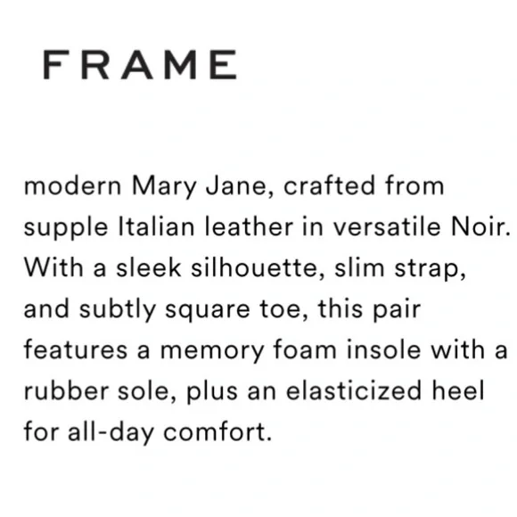 Frame Black Leather Modern MaryJane - Picture 3 of 10